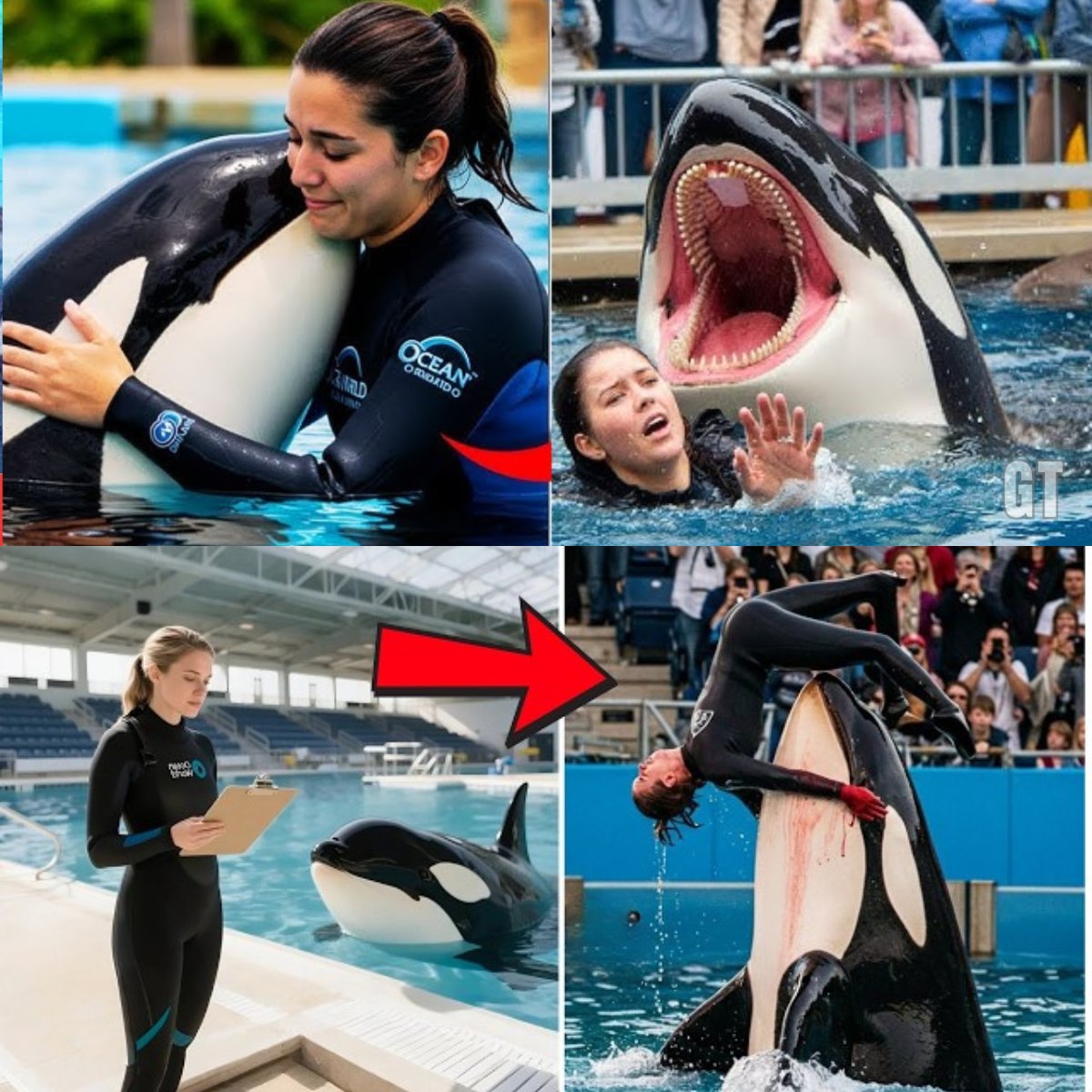 Orca Trainer Jessica Radcliffe is attacked by a whale | Shocking ...